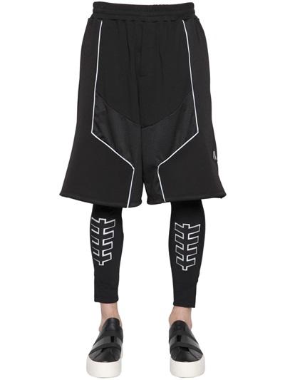 Dirk Bikkembergs Db1 Techno & Cotton Jogging Shorts