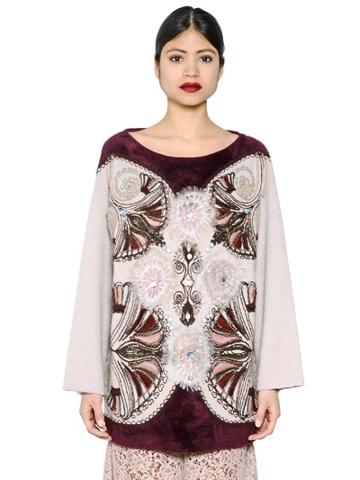 Antonio Marras Embellished Wool Blend Sweater