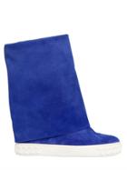 Casadei 90mm Suede Wedged Boots