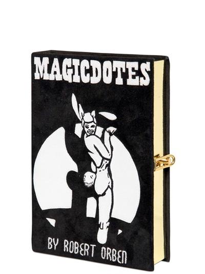 Olympia Le-tan Magicdotes Leather Book Clutch