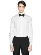 Z Zegna Micro Textured Cotton Tuxedo Shirt