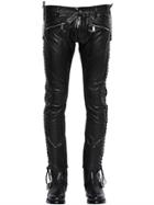 Dsquared2 Lace-up Leather Pants