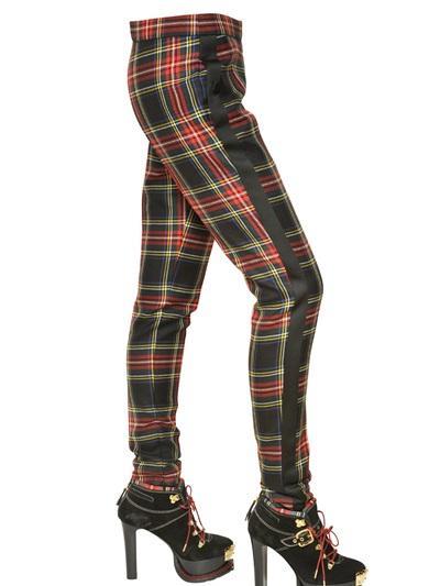 Moschino - Light Wool Tartan Trousers