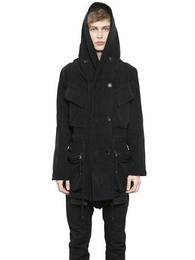 Alexandre Plokhov Hooded Cotton Fustian Coat