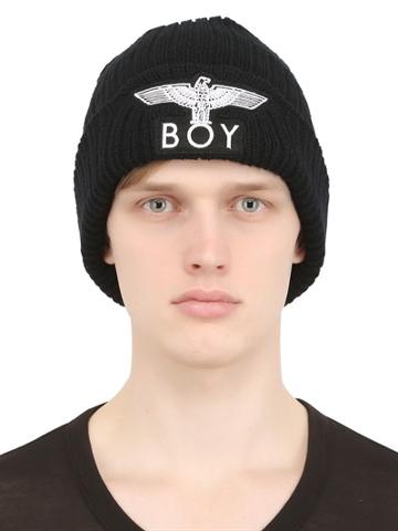 Boy London Boy Wool Blend Knit Beanie Hat