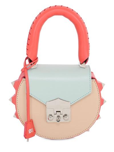 Salar Mimi Color Blocked Leather Bag