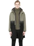 Neil Barrett Cotton & Wool Parka With Sweatshirt