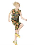 Adidas By Jeremy Scott Flower Printed Jacquard Net Tank Top