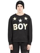 Boy London Boy Tri Star Printed Cotton Sweatshirt