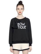 Boutique Moschino Bowtique Quilted Cotton Sweatshirt