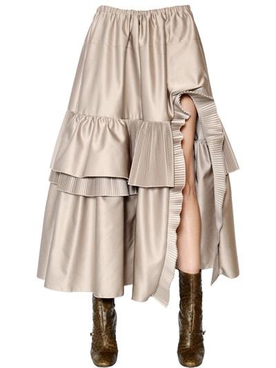 N 21 N&deg;21 Pleated & Ruffles Duchesse Skirt