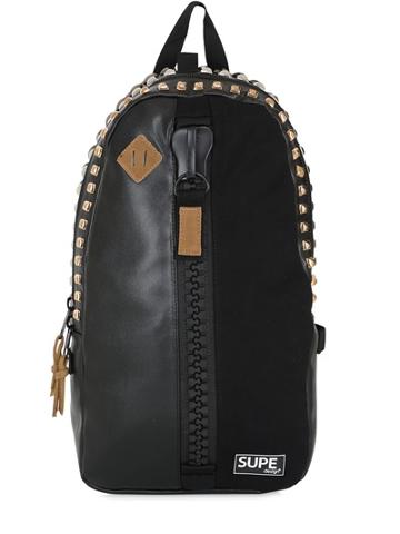 Supe Design Camo Printed Faux Leather Day Backpack