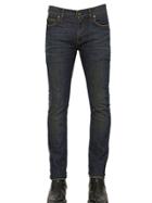 Saint Laurent 15.5cm Washed Stretch Cotton Denim Jeans