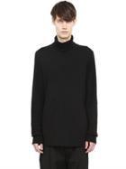 Rick Owens Cotton Jersey Turtleneck T-shirt