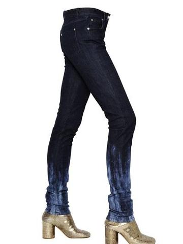 Maison Martin Margiela - Tie Dye Stretch Cotton Denim Jeans