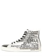 Hogan Rebel Limit. Ed Print Leather High Top Sneakers