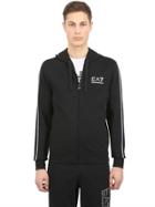 Ea7 Emporio Armani Zip Up Cotton Sweatshirt