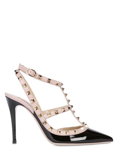Valentino - 100mm Rockstud Patent Pumps