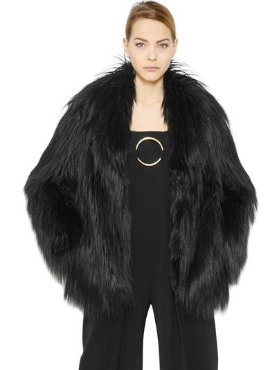 Stella Mccartney Straight Faux Fur Jacket