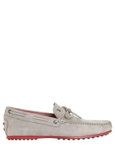 Tod's City Gommino Nubuck Loafers