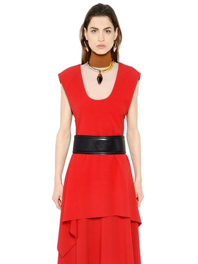 Marni Asymmetrical Stretch Cady Top