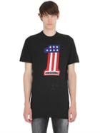 Dsquared2 1 Flag Printed Cotton T-shirt