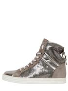 Hogan Rebel 50mm Sequin & Suede Sneakers