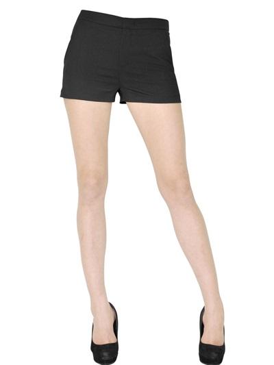 Red Valentino Stretch Crepe Cady Shorts