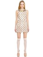 Red Valentino Polka Dot Printed Techno Faille Dress