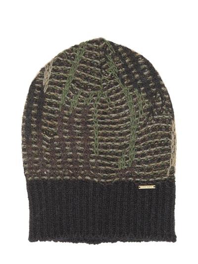 Diesel Camouflage Knit Beanie Hat