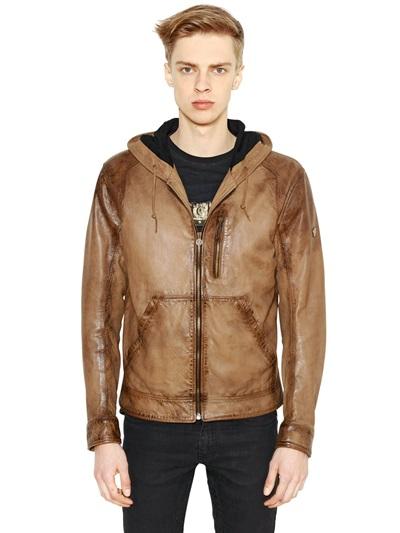 Matchless London Kent Hooded Leather Jacket