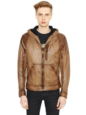 Matchless London Kent Hooded Leather Jacket