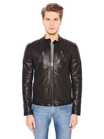Dirk Bikkembergs Leather Moto Jacket