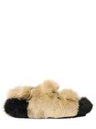 Ainea Two Tone Faux Fur Sandals