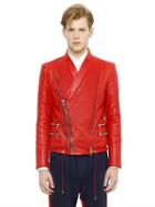 Balmain Nappa Leather Moto Jacket