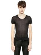 Ann Demeulemeester Sheer Cotton & Modal S T-shirt