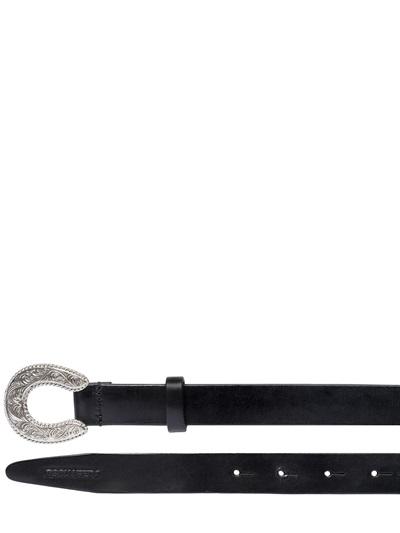 Dsquared2 20mm Brushed Leather Belt