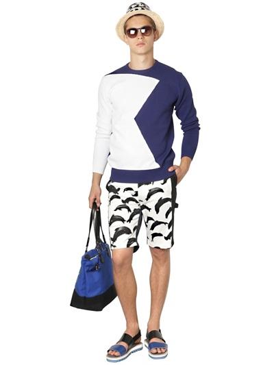 Tsumori Chisato Techno Jacquard Crew Neck Sweater