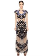 For Love & Lemons Tulle Dress With Velvet Appliqus