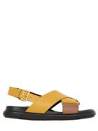 Marni 30mm Brushed Leather Sandals