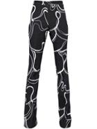 Giambattista Valli Flared Printed Crepe Trousers