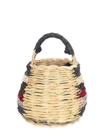 Antonio Marras+segno Italiano Small Zafferano Hand-woven Straw Basket