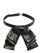 Saint Laurent Mini Leather Bow Collar
