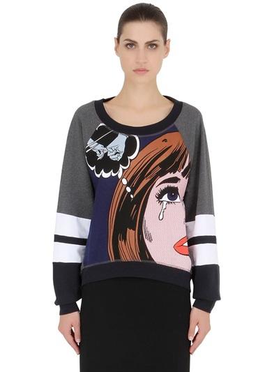 Tommy Hilfiger Collection Romance Printed Cotton Sweatshirt