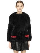 Blugirl Murmansky Fur Coat With Inserts