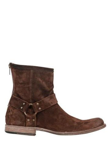 Frye - 20mm Harness Suede Ankle Boots