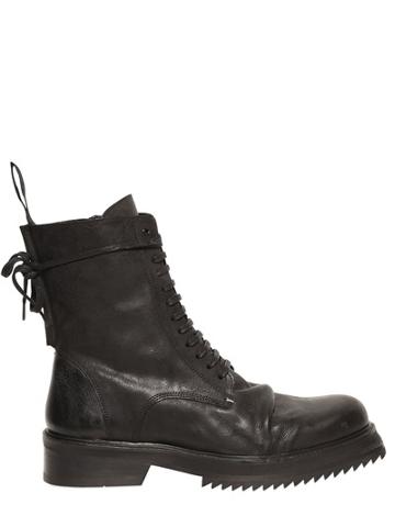 By The N&deg; Second Leather Lace-up Boots