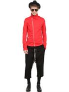 Qiodo Stretch Cotton Gabardine Biker Jacket