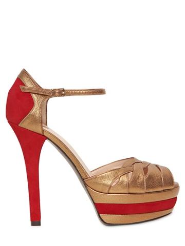 Ernesto Esposito 130mm Suede And Leather Pumps