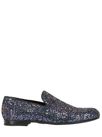 Jimmy Choo - Multicoloured Glitter Loafers